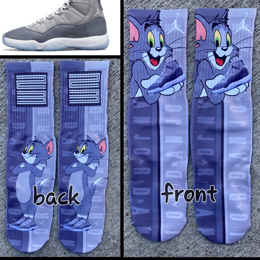 Jordan 11 Cool Grey socks